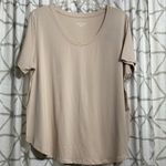 Ava & Viv  Women's Beige Short Sleeve Tee Photo 3