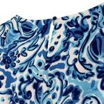 JH Blue and White Lace Applique Sheath Sleeveless Colorful Dress Women's size 4 Photo 9