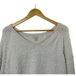 Sonoma Ivory Popcorn Textured V-Neck Sweatshirt Women's 2X Photo 3