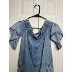 All Saints Dresses All Saints Adela Chambray Off Shoulder Dress Womens XS Blue Photo 1