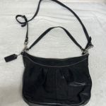 Coach Black Leather Hobo Bag with detachable crossbody strap Photo 0