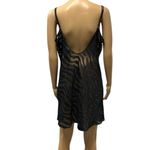 Gilligan & Omalley Black Animal Print Lingerie Nightgown Chemise Womens Large Photo 3