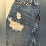 7 For All Mankind  distressed denim skirt size 28 100% cotton Photo 5