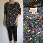 LuLaRoe Irma Pixel Unicorn Tunic Shirt Top XS Photo 1
