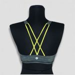 Lululemon Free to Be Bra Wild Sports Padded Strappy Blue Yellow XS Photo 1
