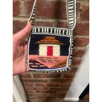 None Artisan Made Hippie Boho Hand Woven Purse Wool Crossbody Bag Ecuador Aztec Photo 2