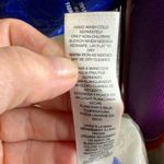 Chico's Chico’s Maureen Blue & Silver Shimmer Sleeveless Cardigan With lace Up Back XS Photo 14