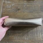 Tahari  Make Up Metallic Rose Gold Toiletries 6”x8-1/2 Zip Case Vanity BagTahari Photo 3