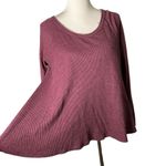 We The Free Waffle Knit Tunic Top Size S Thermal Long Sleeve BOHO Flowy Photo 3