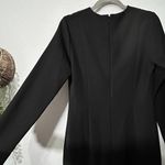 COS Black Sheath Midi V-neck Long Sleeve Pencil Dress Eur 36 / US 6 Chic Small Photo 7