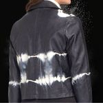Tribal new faux leather black biker jacket! Tie dye style! Black Size undefined Photo 3