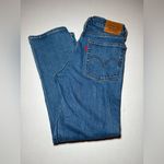 Levi's women's Premium denim Jeans WEDGIE STRAIGHT Button Fly blue size 25W 26L Photo 1