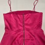 MORE TO COME Nory Zip Back Mini Dress in Hot Pink Small Photo 7
