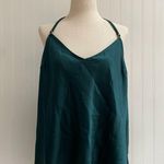 Victoria's Secret VICTORIA’S SECRET Velvet Floral Embroidery Cami Camisole Tank Top Green Size XL Photo 4