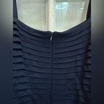 St. John Collection  Elegant Navy Knit Bodycon Timeless Couture Dress Size 10 Photo 3