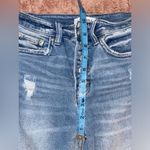 Zenana Outfitters  High Rise Blue Distressed Skinny Jeans Photo 4