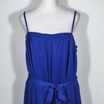 Gianni Bini Blue Sleeveless Midi Dress NWT Size Large Blue Wedding Guest Dress Photo 2