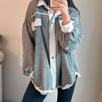 POL Distressed Shacket Photo 2