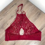 Victoria's Secret red lace bralette US S Photo 2