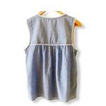 Beach Lunch Lounge Boho Bohemian Embroidered Womens Sleeveless Top SZ XS Photo 1