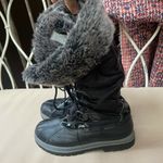 Khombu  Faux Fur Trim Snow Boots Black Size‎ 9 Photo 8