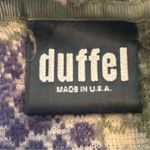 DUFFEL Made in America Long Sleeve Hooded Button‎ Up Grape Print Sweater Small Purple Photo 7
