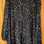Wild Fable  Blue Floral Long-Sleeve Tiered Babydoll Mini Dress Size‎ XS NWOT Photo 0