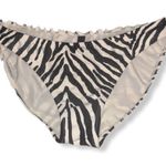 VIX Zebra Print‎ Beaded Bikini Bottom Black Size M Photo 0