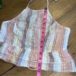 American Eagle AE linen halter top lace up back Photo 2