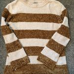 JODIFL - Yellow And White Stripe Chenille Sweater Photo 0