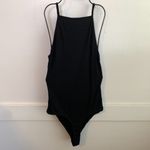 ASOS  Black Ribbed Square Neck Sleeveless Bodysuit Photo 2