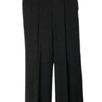 Ann Taylor  Dark Brown Pin Stripe Wool Wide Leg Dress Pants 4 Photo 0