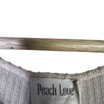 Peach Love California Peach Love Ribbed Wrap Tie Crop Top Womens L Blush Pink Romantic Coquette Photo 5