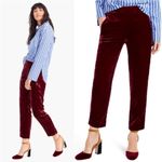 J.Crew  Velvet Pull-On Pants Size 0 Photo 1