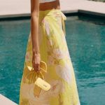 Farm Rio Garden Linen Blend Wrap Skirt, Size L Photo 2