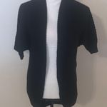 Charlotte Russe Black Short Sleeve Open Cardigan Sweater Knit Photo 0