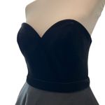 Jovani JVN  Womens Formal Dress 6 Cocktail Holiday Party Velvet Retro Embroider Photo 2