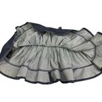 Anthropologie Pilcro Sporty Tiered Denim Mini Skirt Size Large Blue Photo 7