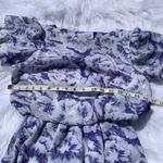 New Raves Vintage Size 3/4 Blue Floral Maxi Long Dress Periwinkle Flowy Chic Photo 5