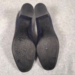 Women’s Brioso Dark Blue Leather Block Heel Pumps Comfortable Size 9.5 Photo 6