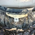 Soft Joie Puff Sleeved Shift Dress: Blue Floral Print Photo 5