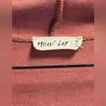 New in Hooded Pullover Top Button Detail Drawstring Coral Pink Casual Comfy M Size M Photo 5
