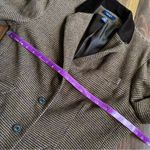 CHAPS  Wool Blend Houndstooth Blazer Elbow Patches 3 Button Single Breasted Photo 8