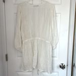 Abercrombie & Fitch Cotton Gauze Cover Up Mini Dress White Large Photo 6