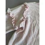 Crown & Ivy  Women’s Pink Ruffled Long Sleeve Top Size‎ S Casual Pullover Spring Photo 1