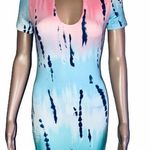 Love Nation  keyhole neck tie dye dress Photo 0