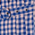 Nasty Gal Blue and Pink Plaid skirt with belt, pleated gingham size 8 Photo 2