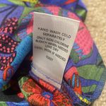 Sugar Lips  Silky Blouse Long Balloon Sleeve Twist Collar Keyhole Opening Bold XS Photo 7