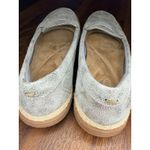 Clarks Collection Elaina Echo Silver Metallic Espadrille Slip-On Flat Sz 7 EUC!! Photo 2