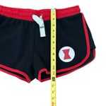 Her Universe BLACK WIDOW  MARVEL Fleece Activewear Running Shorts Black Red M Photo 3